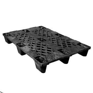 32 x 48 Nestable Medium Duty Ex-Pal Euro Plastic Pallet Full Circle FCP-O-32-N OWS PP-O-32-N Repose Top