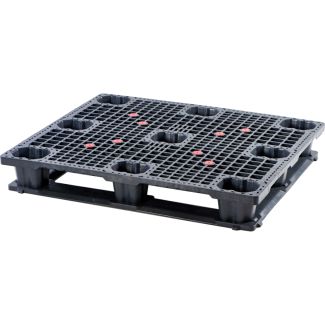 40 x 48 Neptune Rackable Mid-Duty Plastic Pallet - 5 Runner - Plasgad PG4840 + 5 Runners - OWS PP-O-40-RM8.5R Repose Top