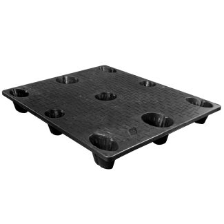40 x 48 Nestable Solid Deck Plastic Pallet - High Grade - CTC 4840-CTC-B OWS PP-S-4048-NG-B Repose Top