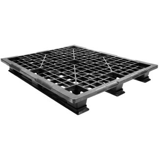 40 x 48 Stackable Light Duty Plastic Pallet 3 Runner Assembled OWS PP-O-40-SL7A Repose Top