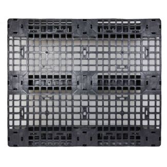40 x 48 Stackable Three Runner Plastic Pallet Greystone APTX.4840.3LR0 OWS PP-O-40-R6.3R - Standing Top