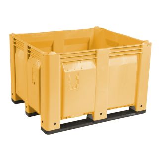 40 x 48 x 31 Solid Wall Container Bin Decade Full MACX Solid Yellow LS Bin M40SYL1 OWS CP-S-40-F-Yellow