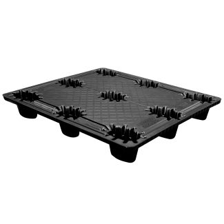 42 x 48 Nestable Solid Deck Distribution Plastic Pallet - Trienda DC4-4248 OWS PP-S-42-NT3 Repose Top