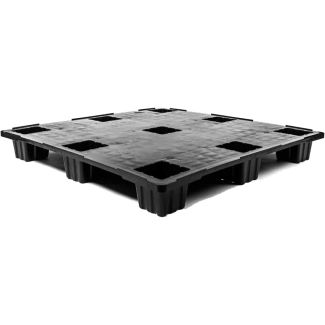 45 x 45 Nestable Closed Deck Plastic Pallet w/ Safety Lip - Medium Duty | One Way Solutions # PP-S-4545-NM9 Plasgad DI4459C01 - Respose Top