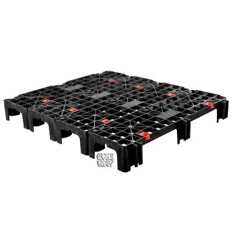 48 x 40 Nestable Light Duty Plastic Build-A-Pal Pallet - Fastlock FLP-02-003 OWS P-O-40-NFL Repose Top 4