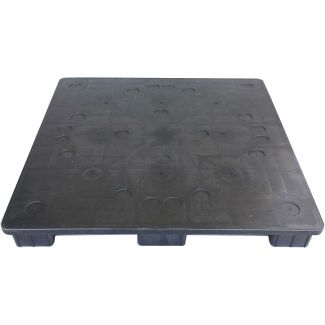 48 x 48 Solid Deck 9 Leg Stackable Plastic Pallet - RPM 4848 OWS PP-S-48-S Repose Top