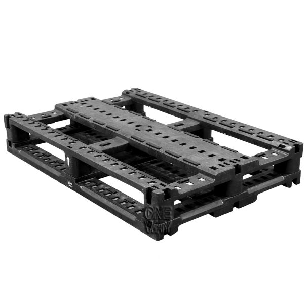 30x 44 Plastic Beer Keg Pallet - Greystone Keg Pallet OWS PP-O-3044-K Repose Top