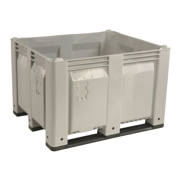 40 x 48 x 31 Solid Wall Container Bin Decade Full MACX Solid Gray LS Bin OWS CP-S-40-F-Grey