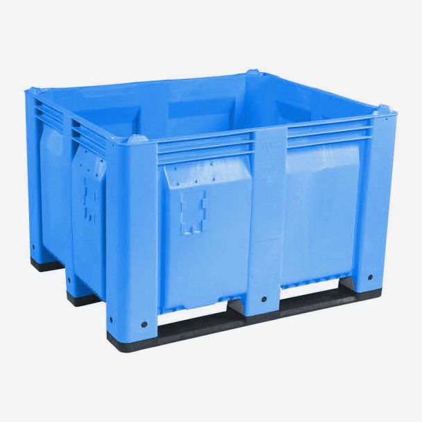 40 x 48 x 31 Blue Solid Wall Container Bin Decade Full MACX Solid Blue LS Bin M40SBL1 OWS CP-S-40-F-Blue