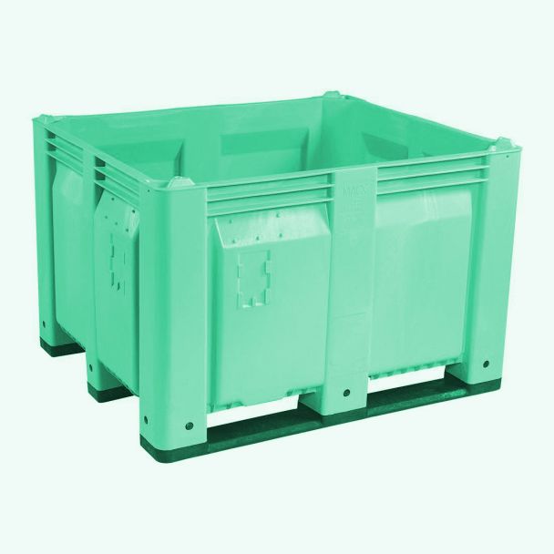 40 x 48 x 31 Green Solid Wall Container Bin Decade Full MACX Solid LS Bin M40SGN1 OWS CP-S-40-F-Green