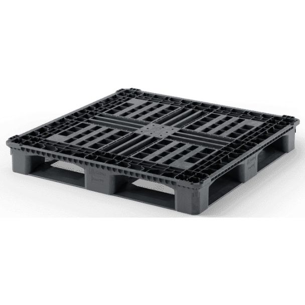 45 x 45 CABKA Eco CP9 Rackable Plastic Pallet w/ Safety Lip - Repose Top