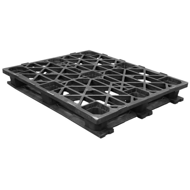 40 x 48 CABKA Plastic Pallet w/ Rackable Base + Safety Lip - Unassembled 