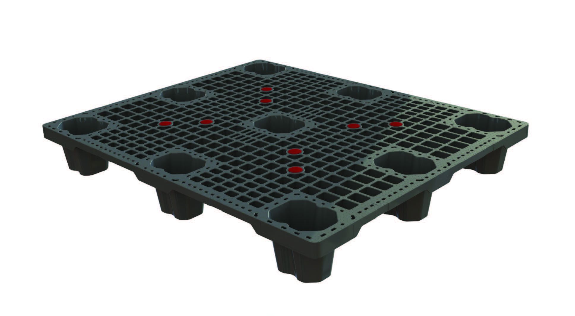 40 x 48 Neptune Nestable Mid-Duty Plastic Pallet | One Way