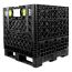 30 x 32 x 25 Collapsible Container Bin - Triple Diamond Plastics TDP-3230-25 OWS CP-S-32-C-25 Repose Top