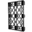 32 x 48 Nestable Euro Pal 2 Plastic Pallet - CABKA CPP 210 OWS PP-O-32-N2 Standing 3-4