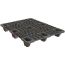 32 x 48 Nestable Euro Pal 3 Plastic Pallet w/ Lip - Black - OWS PP-O-32-N3 Plasgad 805 PLus DIPL89703 - Repose Top