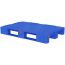 32 x 48 Reinforced Rackable Stackable Solid Deck Euro FDA 3 Runner Pallet w/ Lips Blue PP-S-3248-R9.003-Blue Dolav Reinforced MV800 5210100000-BL Top