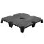 36 x 36 Nestable Solid Deck Cut Plastic Pallet CTC 3636-CTC-C OWS PP-S-3636-NG Repose Top