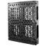 40 x 48 Heavy Duty Rackable Plastic Pallet w/ 5 Fiberglass Reinforcing Rod + Freezer Addititive + Fire Retardant - Greystone GS.48.40-RFAFR OWS PP-O-40-R2.005-FR-FA Standing 3-4