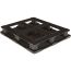 40 x 48 Neptune Rackable Stackable Mid-Duty Plastic Pallet With Lip - 6 Runner - Assembled - PG4840 + 6 Skids w/ Rim Unassembled - OWS PP-O-40-RM8.6R-L Repose Bottom