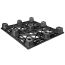40 x 48 Nestable Mid Heavy Duty Plastic Pallet - Full Circle FCP-O-40-NM OWS PP-O-40-NM repose bottom