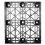 40 x 48 Nestable Mid Heavy Duty Plastic Pallet - Full Circle FCP-O-40-NM OWS PP-O-40-NM standing top