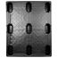 40 x 48 Nestable Light Duty Solid Deck Plastic Export Pallet - Trienda DC1-4048NLT OWS PP-S-40-NT2 Standing Top HeadOn