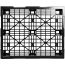 40 x 48 Nestable Light Medium Duty Plastic Pallet With Lip OWS PP-O-40-NM7-L Standing Head On
