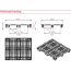 40 x 48 Nestable Plastic Pallet Light Duty, Open Deck - Plasgad PG1210 OD OWS PP-S-40-NL9 Technical Drawing