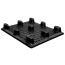 40 x 48 Nestable Solid Deck Distribution Plastic Pallet - Trienda DC4-4048 OWS PP-S-40-NT3 Repose Bottom