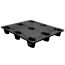 40 x 48 Nestable Solid Deck Distribution Plastic Pallet - Trienda DC4-4048 OWS PP-S-40-NT3 Repose Top