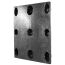 40 x 48 Nestable Solid Deck Plastic Pallet - High Grade - CTC 4840-CTC-B OWS PP-S-4048-NG-B Standing 3-4
