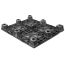 40 x 48 Nestable Solid Deck Plastic Pallet - Triple Diamond Plastics TDP-S-40-NM OWS PP-S-40-NM Repose Bottom