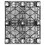 40 x 48 Nestable Solid Deck Plastic Pallet - Triple Diamond Plastics TDP-S-40-NM OWS PP-S-40-NM Standing Bottom
