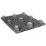 40 x 48 Nestable Solid Deck Plastic Pallet Medium Duty - Rotational Molding of UT The Bruin OWS PP-S-4048-NL8 Repose Bottom
