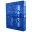 40 x 48 Rackable FDA Plastic Pallet - Polymer Solutions ProGenic 6_ Blue OWS PP-O-40-R4FDA Standing 3-4