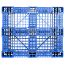 40 x 48 Rackable FDA Plastic Pallet - Polymer Solutions ProGenic 6_ Blue OWS PP-O-40-R4FDA Standing Bottom HeadOn