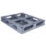 40 x 48 Rackable FDA Plastic Pallet - Polymer Solutions ProGenic 6_Grey OWS PP-O-40-R4FDA-Grey Repose Bottom