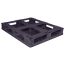 40 x 48 Rackable Fire Retardant Plastic Pallet - Polymer Solutions ProGenic 6_ Black Fire Retardant OWS PP-O-40-R4FM Repose Bottom