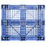 40 x 48 Rackable FM Fire-Retardant Plastic Pallet - Blue - Polymer Solutions Progenic 6 Blue Fire Retardant OWS PP-O-40-R4FM- Blue - Bttom Headon