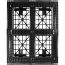 40 x 48 Rackable Med-Heavy Duty Plastic Pallet OWS PP-O-40-RH7 - Headon Bottom