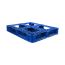 40 x 48 Rackable Plastic FDA Approved Solid Plastic Pallet - Blue - Polymer Solutions 8301 Blue OWS PP-S-40-R7FDA-Blue Repose bottom