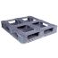 40 x 48 Rackable Plastic FDA Pallet - Grey - Polymer Solutions DLR OWS PP-O-40-R7FDA-Grey Repose Bottom