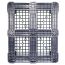 40 x 48 Rackable Plastic FDA Pallet - Grey - Polymer Solutions DLR OWS PP-O-40-R7FDA-Grey Standing Bottom HeadOn