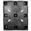 40 x 48 Rackable Solid Deck Cross Plastic Pallet - CABKA CPP325C OWS PP-S-40-RX Standing Top Head On