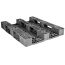 40 x 48 Rackable Solid Deck Three Runner Plastic Pallet - OWS PP-S-40-Eco1.3R Cabka ECO i5.1 (CD-3R) Repose Bottom