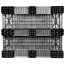 40 x 48 Rackable Solid Deck Three Runner Plastic Pallet - OWS PP-S-40-Eco1.3R Cabka ECO i5.1 (CD-3R) Standing Bottom HeadOn