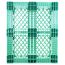 40 x 48 Rackable Stackable FDA Pallet - Green - Polymer Solutions Progenic 6 OWS PP-O-40-R5FDA-Green Standing Bottom HeadOn