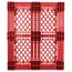 40 x 48 Rackable Stackable FDA Pallet - Red - Polymer Solutions Progenic 6 OWS PP-O-40-R5FDA-Red Standing Bottom HeadOn