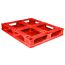 40 x 48 Red Rackable FDA Plastic Pallet - Polymer Solutions ProGenic 6_ Red OWS PP-O-40-R4FDA-Red Repose Bottom